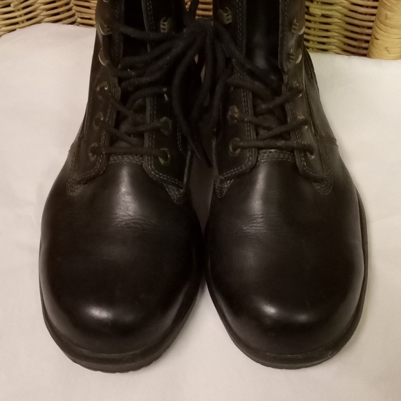 Dr. Comfort  Steel Toe Ankle Boots Black Leather Loop Lace   Size 8.5XW main image 4